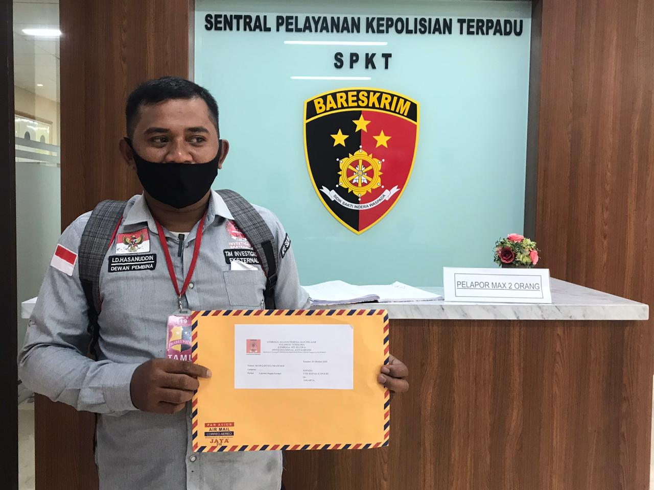 Diduga Terima Suap, Bupati Arusani Dilapor ke Mabes Polri dan KPK