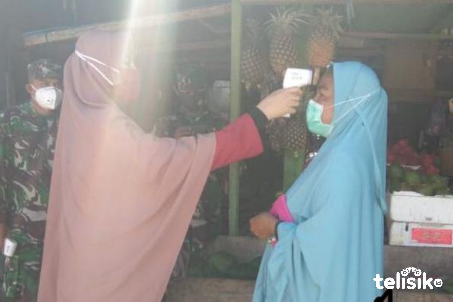 Pasar Baruga Kendari Terapkan Prokes COVID-19