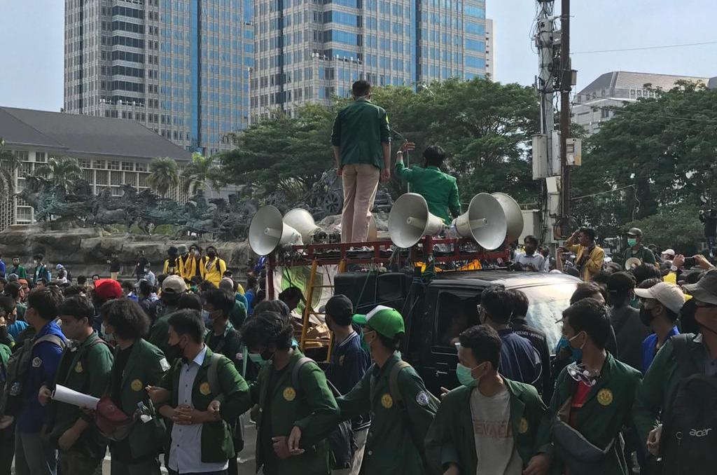 Pendemo Tolak UU Ciptaker Minta Ditemui Jokowi