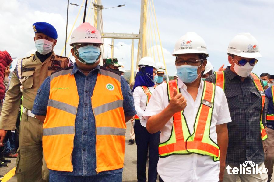 Segera Difungsikan, Jembatan Teluk Kendari Diuji Kelayakan