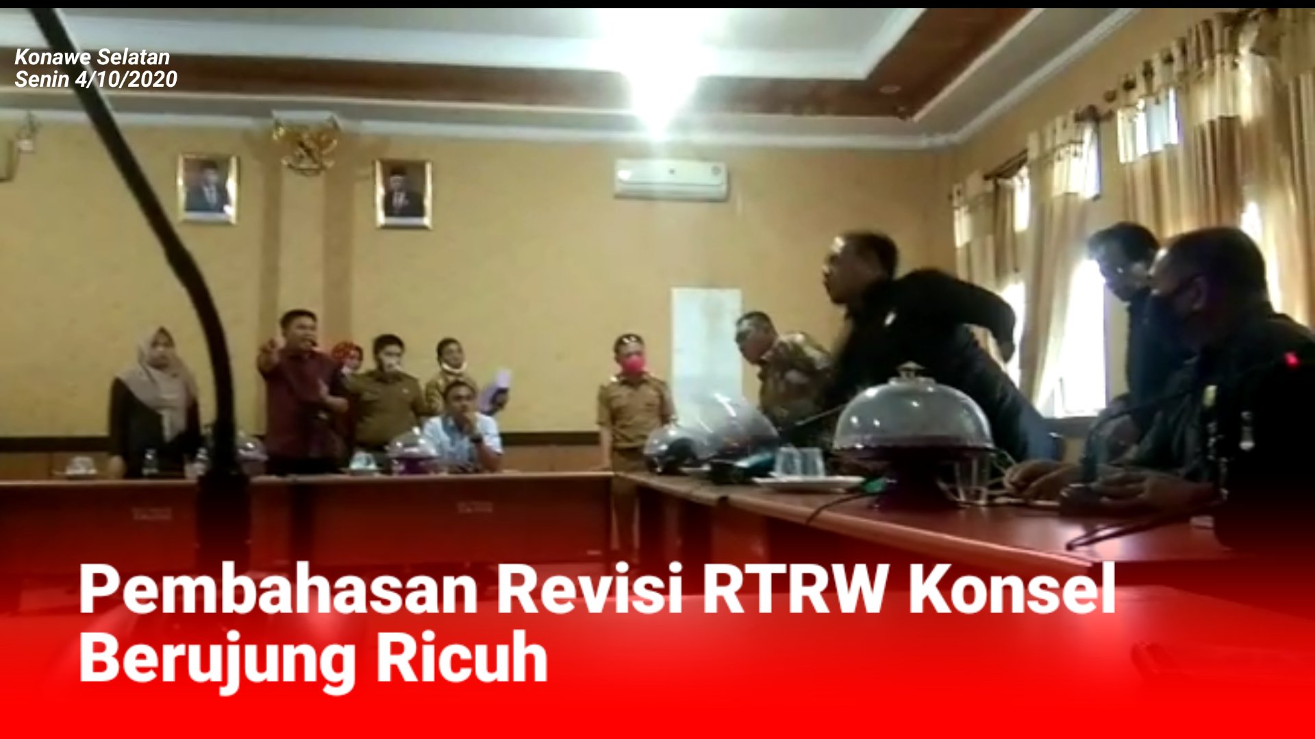 Video: Pembahasan Revisi RTRW Konsel Berujung Ricuh