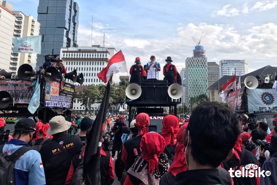 Besok, 20 Ribu Polisi Siap Kawal Demo Buruh di Istana dan MK