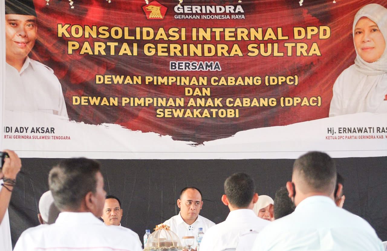 Gerindra Sultra Rapikan Struktur Partai Hingga Tingkat Bawah