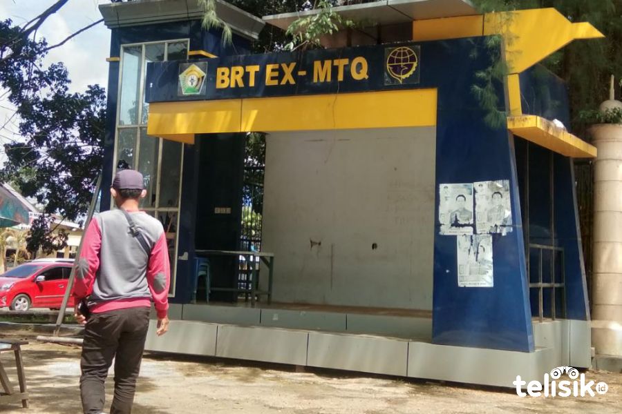 Halte di Kendari Tak Berfungsi dan Rusak