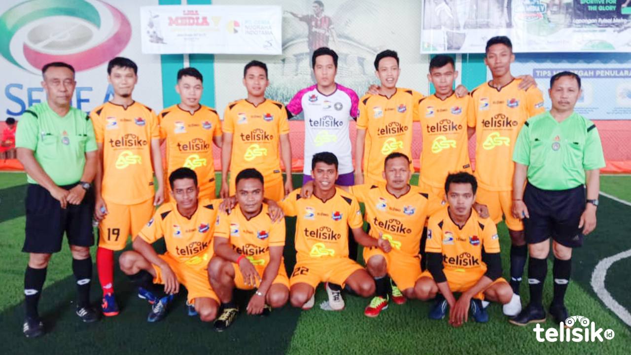 Liga Media, Tim Telisik FC Imbang Lawan Pers Buteng