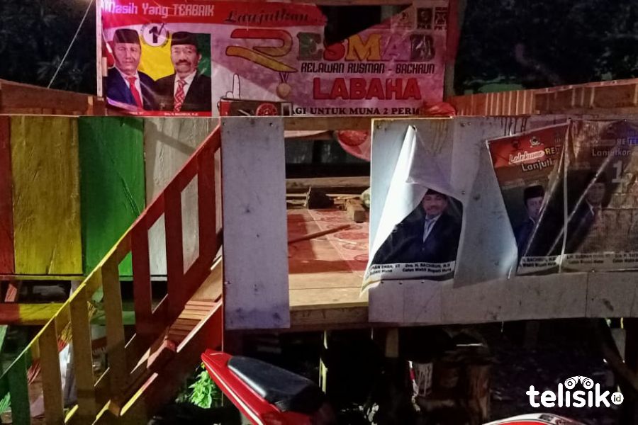 Posko Paslon TERBAIK Dirusak Sekelompok Orang