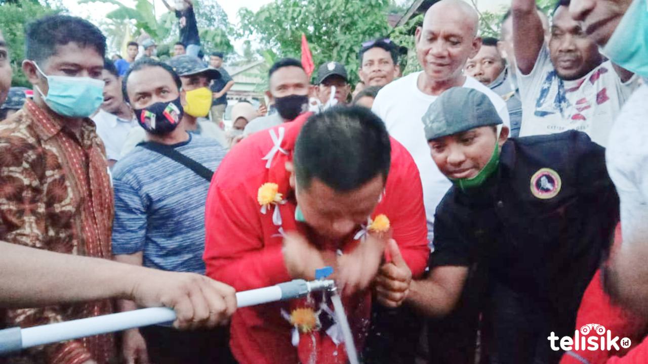 Rusman Sebut Aliran Air Bersih di Kontunaga Bukan Hoax
