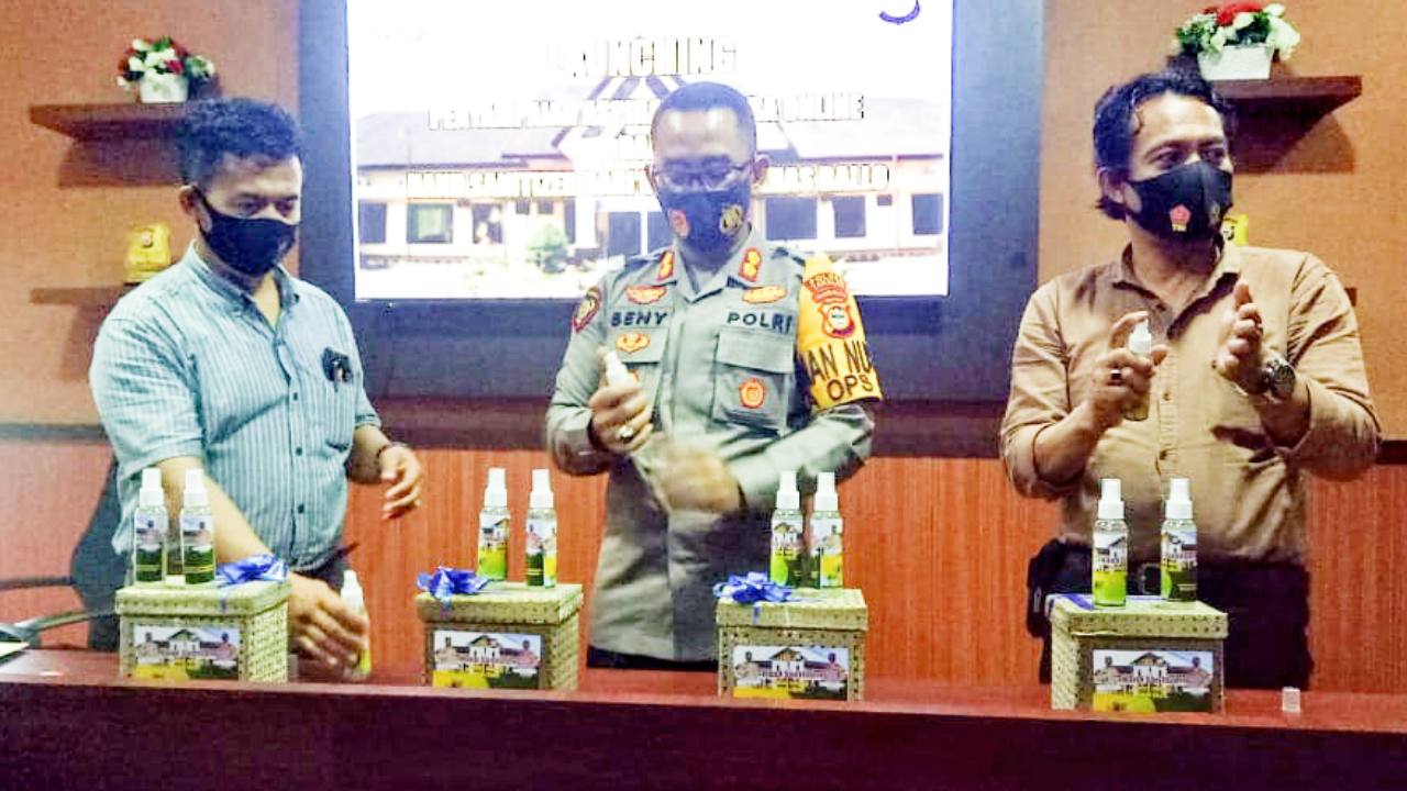 Terobosan Baru Hand Sanitizer dari Bahan Ballo Buatan Polres Takalar