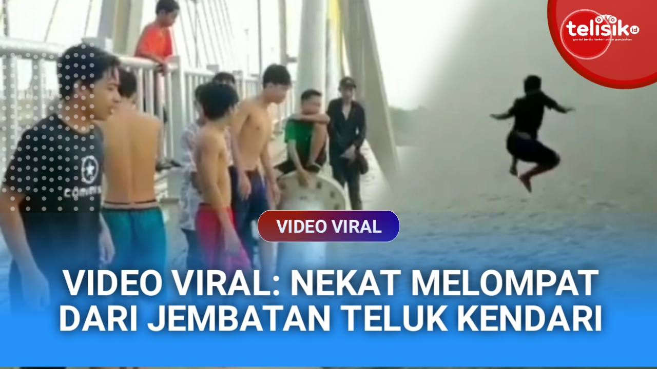 Video: Nekat Melompat dari Jembatan Teluk Kendari