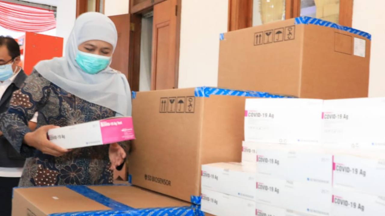 Pasien COVID-19 Meningkat, BNPB Kirim 50.250 Rapid Antigen ke Jatim