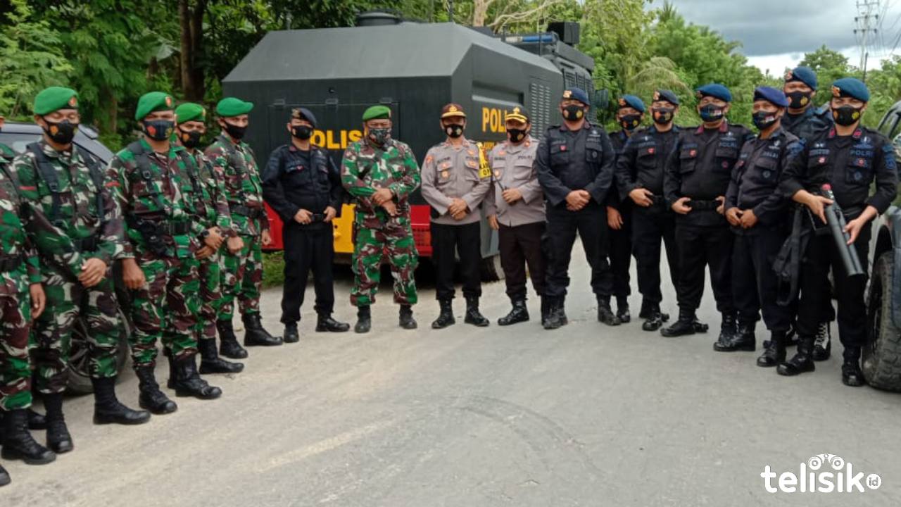 460 Polisi dan Kendaraan Taktis Disiagakan di KPU Muna