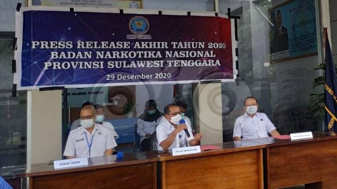 BNNP Sultra Ungkap 13 Kasus Narkotika Selama 2020