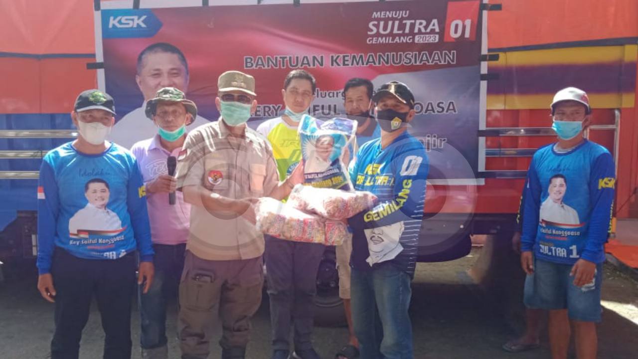 Bupati Konawe Bantu Korban Banjir Bandang di Kolut