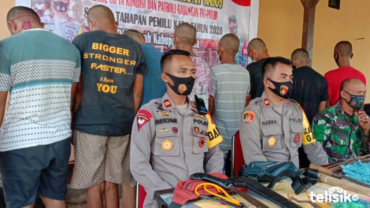 Hasil Cipta Kondisi, Sembilan Tersangka Pemilik Sajam Ditahan