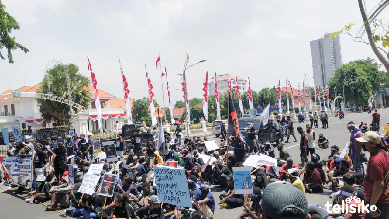 Mahasiswa Papua di Surabaya Tuntut Kemerdekaan Papua Barat