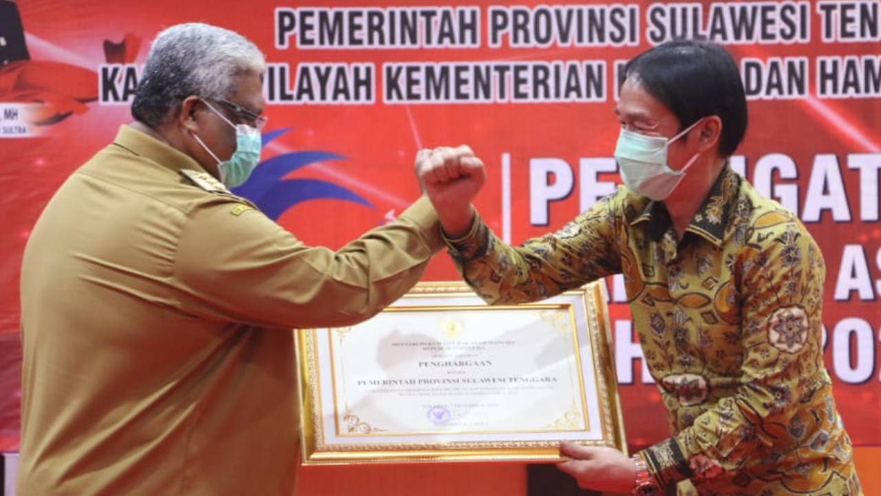 Pemprov dan 14 Kabupaten/Kota di Sultra Raih Penghargaan Peduli HAM