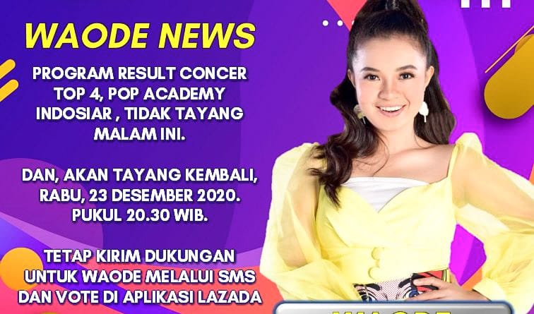 Putri Sultra Wa Ode Heni Butuh Dukungan Vote di Result Concert Pop Academy Indosiar