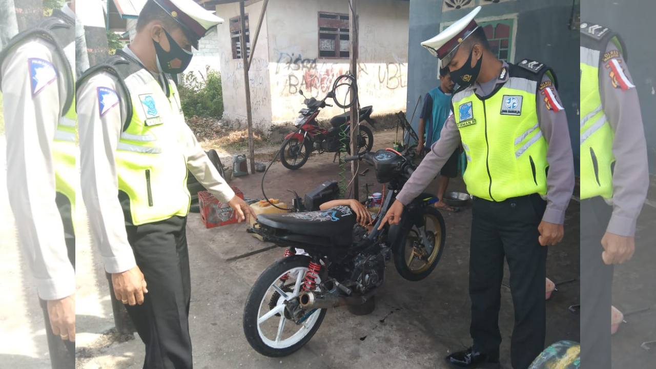 Resahkan Masyarakat, Ratusan Knalpot Racing Ditertibkan