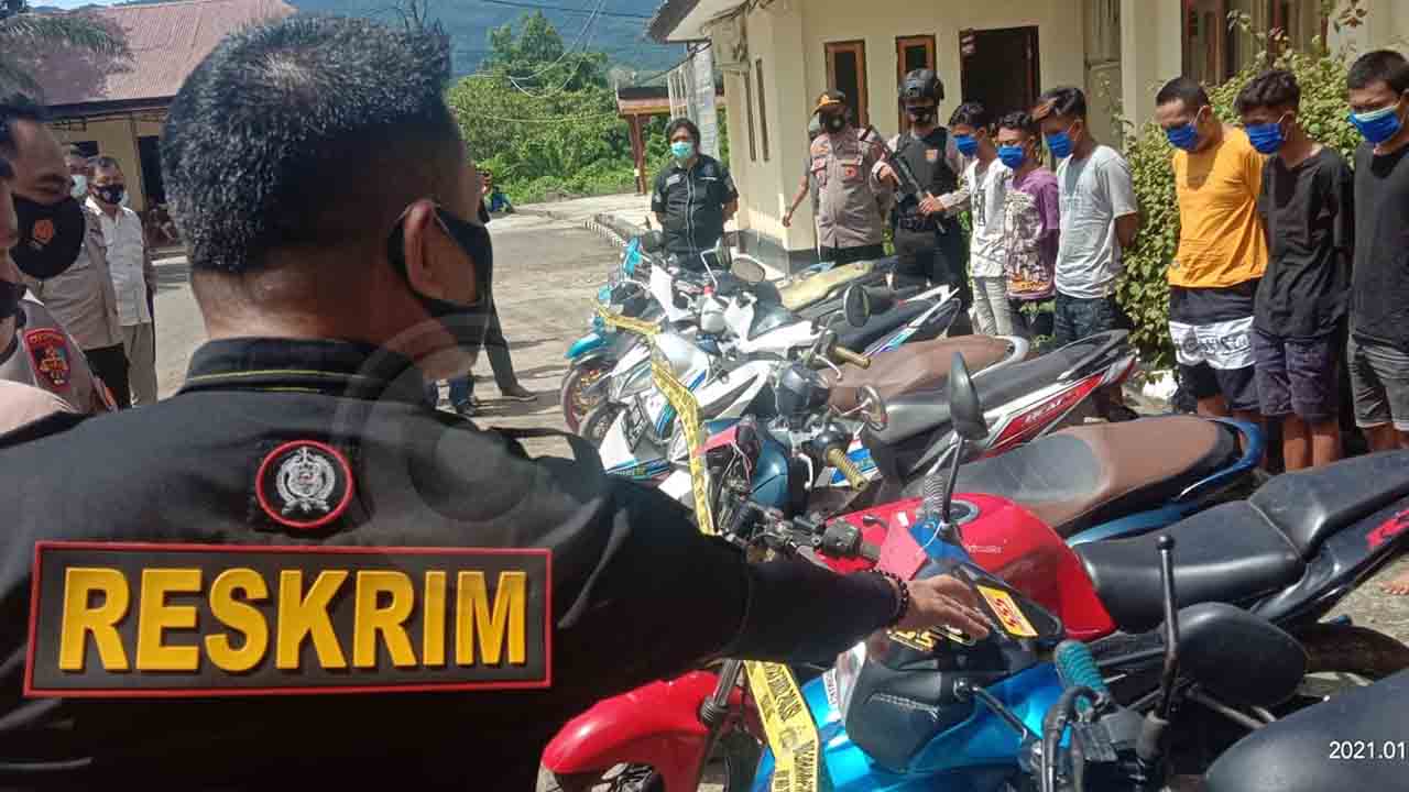 9 Pelaku Curanmor Kelas Kakap Berhasil Dibekuk