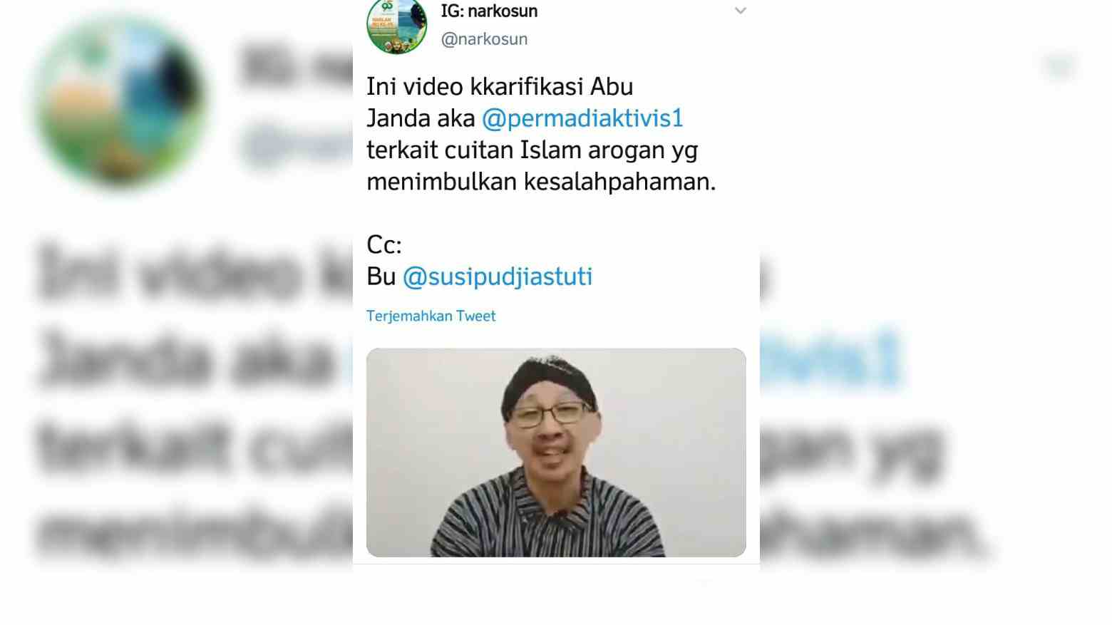 Banjir Protes, Abu Janda Klarifikasi Maksud Islam Arogan