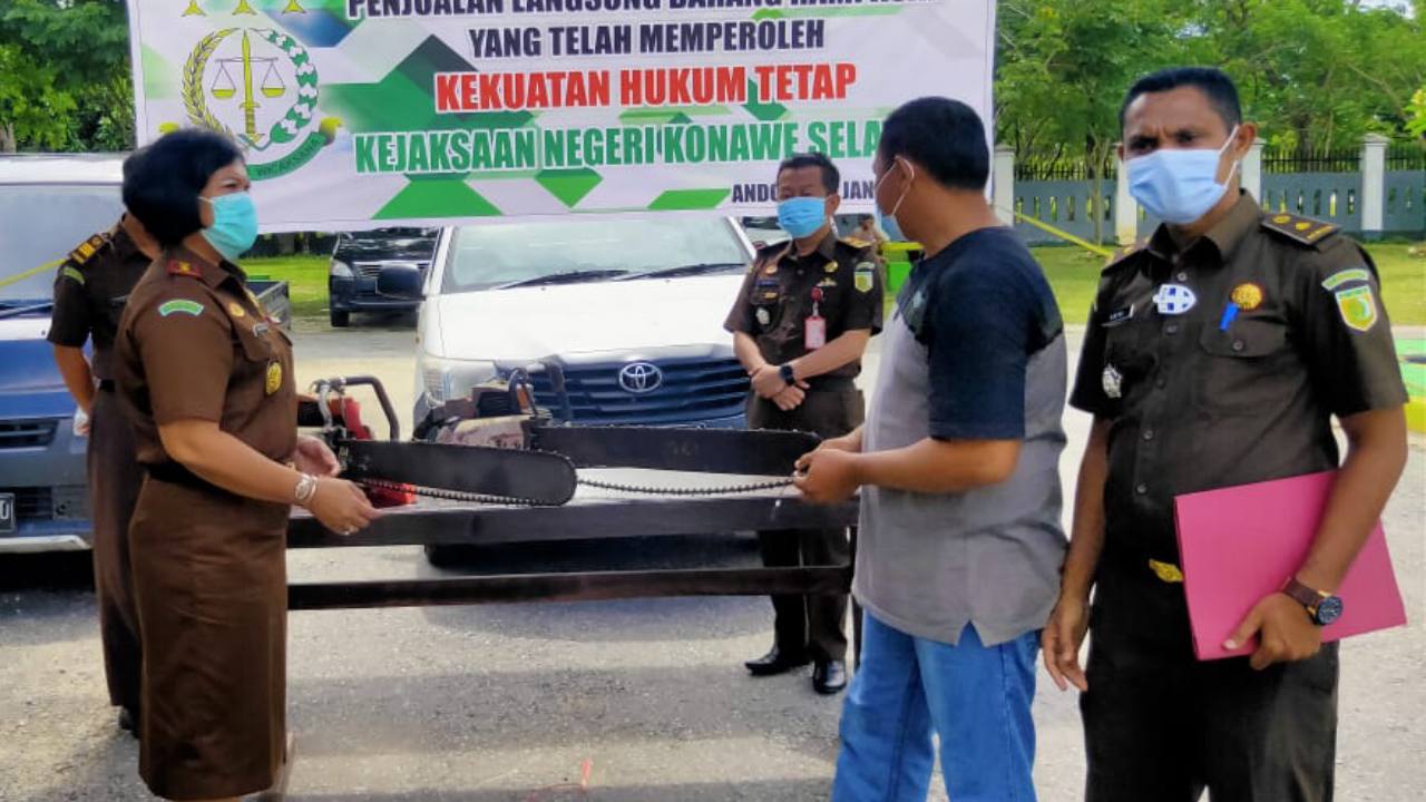 Barang Rampasan Negara di Konawe Selatan Dijual