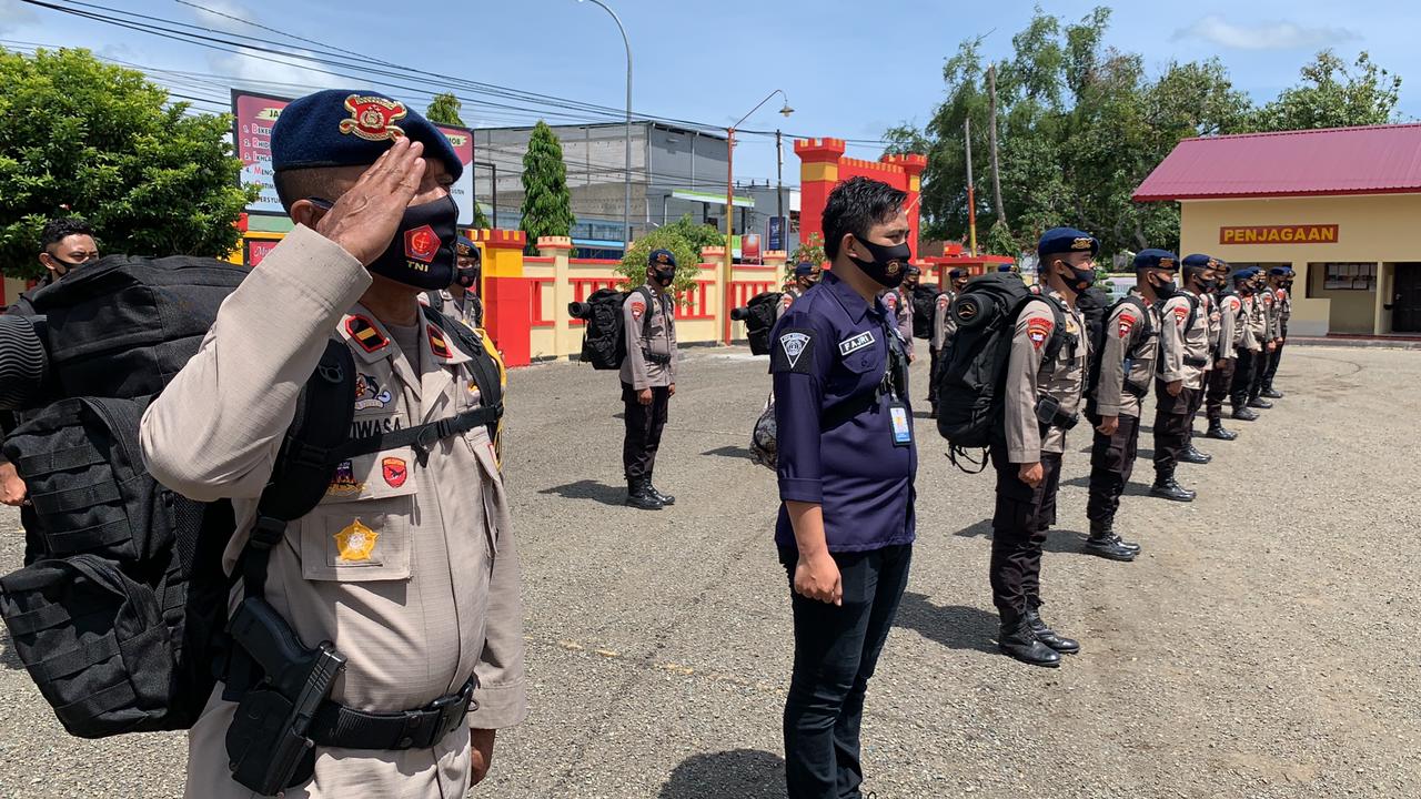 Batalyon C Pelopor Kirim 1 SST Personel Bantu Korban Gempa di Sulawesi Barat