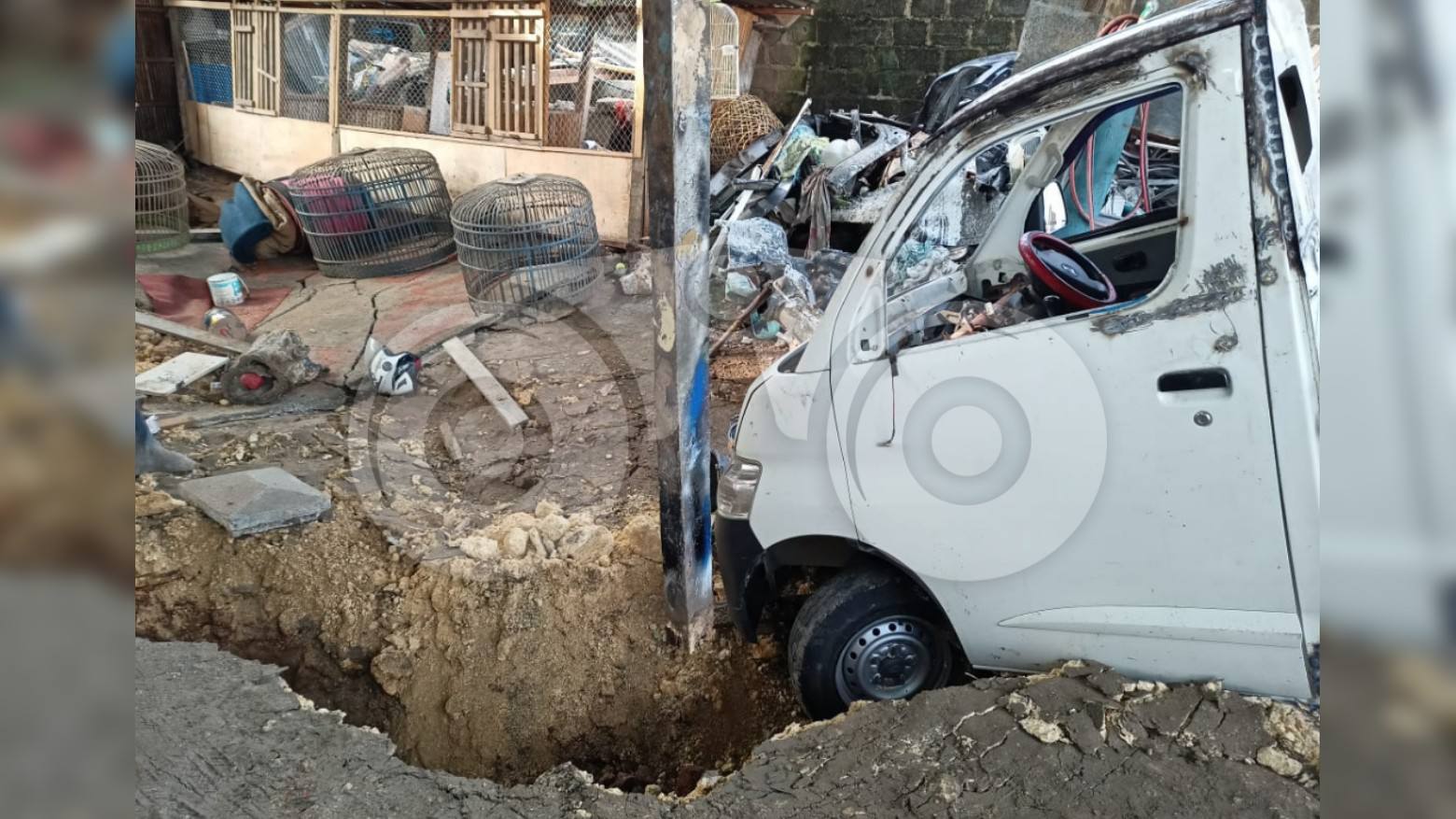 Lima Rumah Warga Rusak Berat Akibat Tanah Amblas