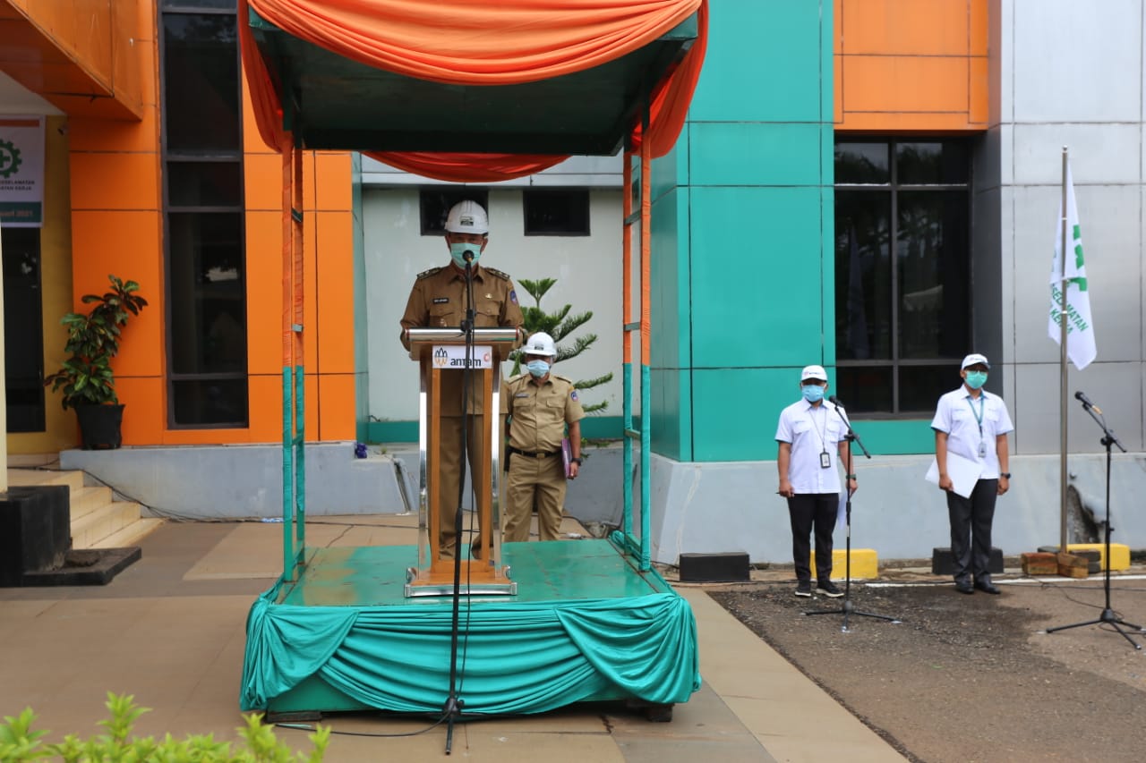 PT ANTAM Gelar Upacara Pembukaan Bulan K3 Tahun 2021