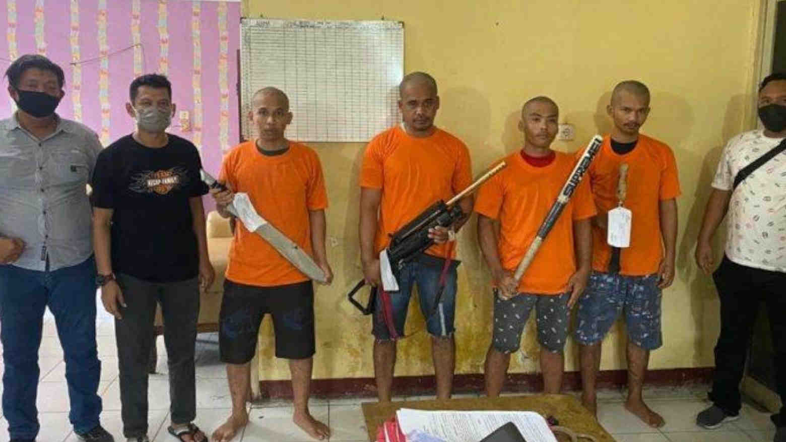 Empat Pelaku Penganiyaan di Kedai Tuak Ditangkap Polisi