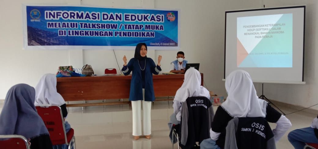 BNNP Sultra Edukasi Pelajar dari Bahaya Narkoba