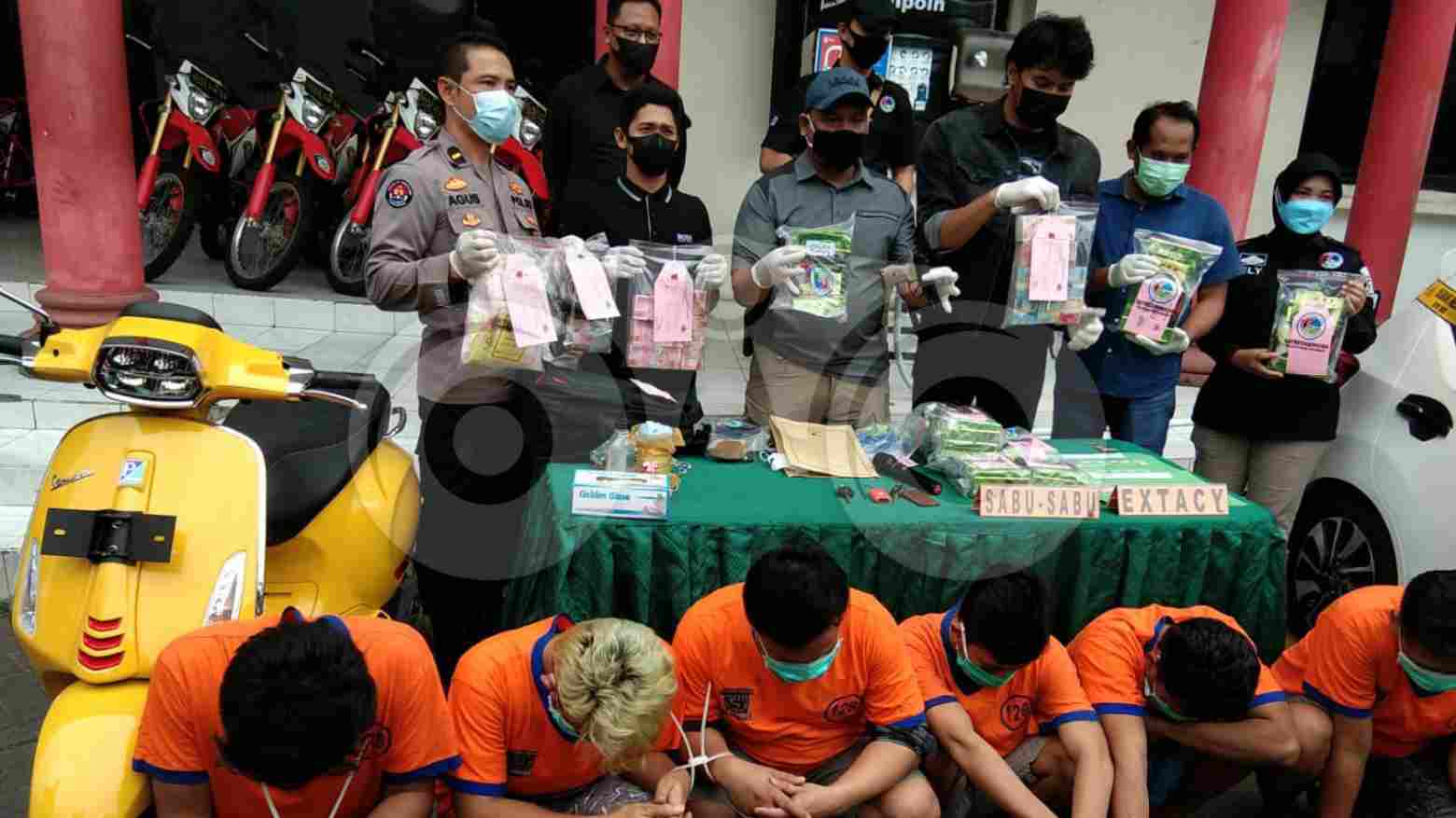 Obok-obok Basis Narkotika, Polrestabes Surabaya Banjir Tangkap Pengedar Sabu