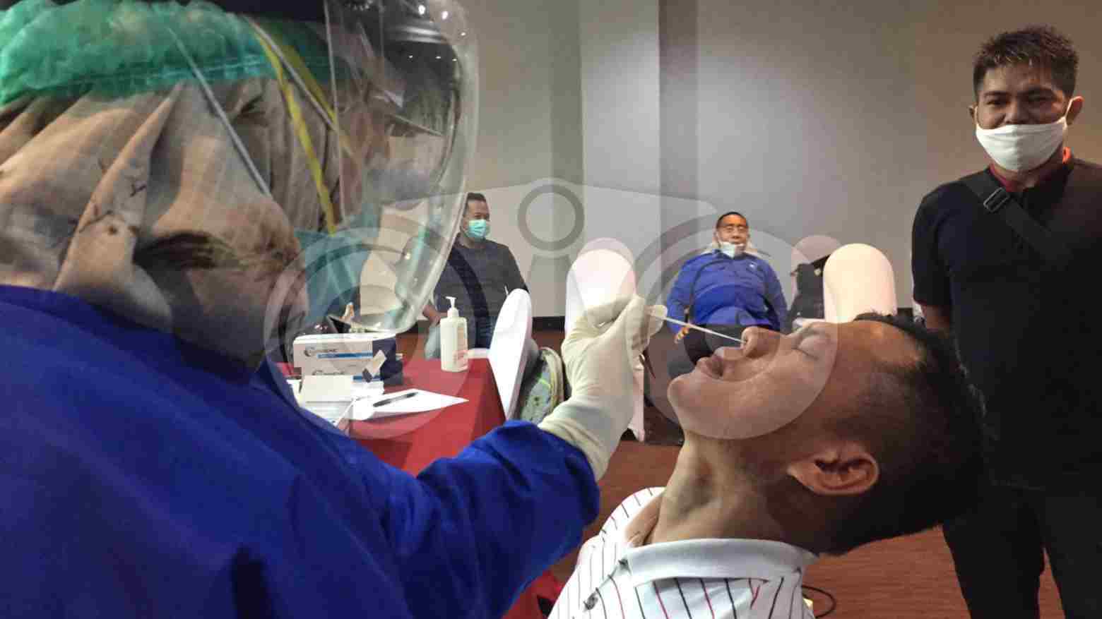 Peserta UKW PWI Sultra Jalani Rapid Test Antigen