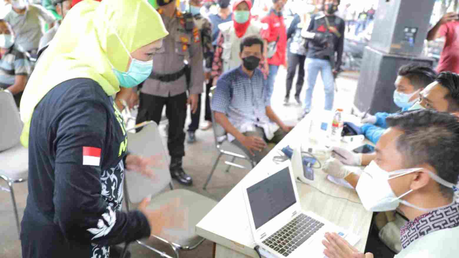Sasar Kalangan Pedagang, Jatim Tertinggi Peserta Vaksin COVID-19