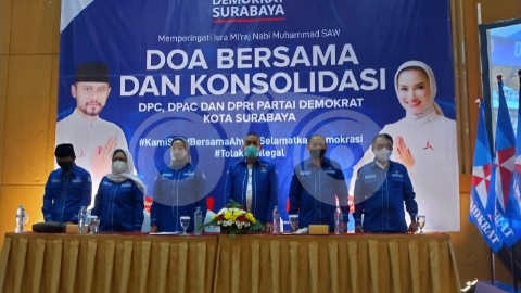 Teguh Bersama AHY, Demokrat Surabaya Ketuk Pintu Langit Lewat Doa