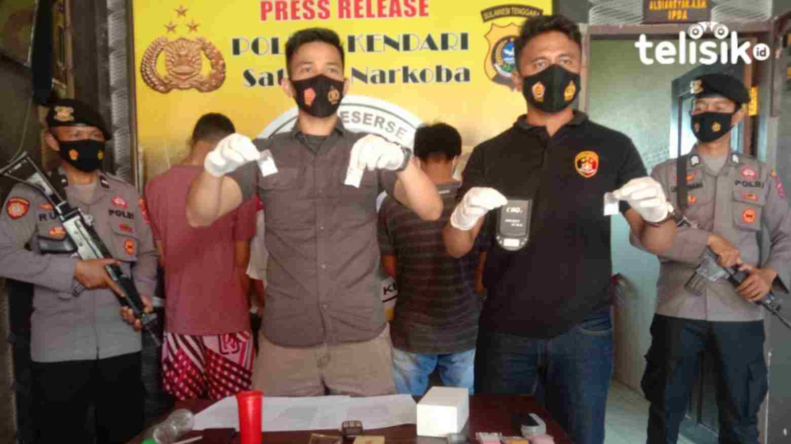 Empat Pengedar Narkoba Jaringan Lapas Kendari Dibekuk Polisi