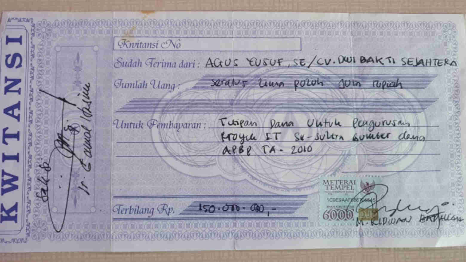 Kuasa Hukum Agus Yusuf Siapkan Saksi dan Bukti Kasus Uang Proyek Ridwan Badallah