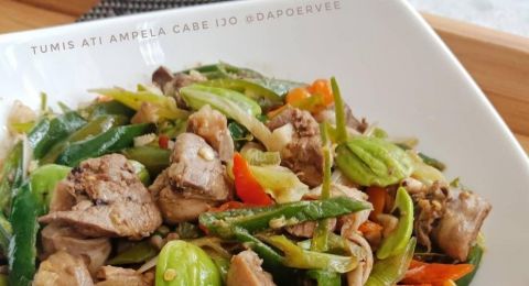 Menu Sahur Menggugah Selera, Ini Resep Tumis Ati Ampela Cabe Ijo