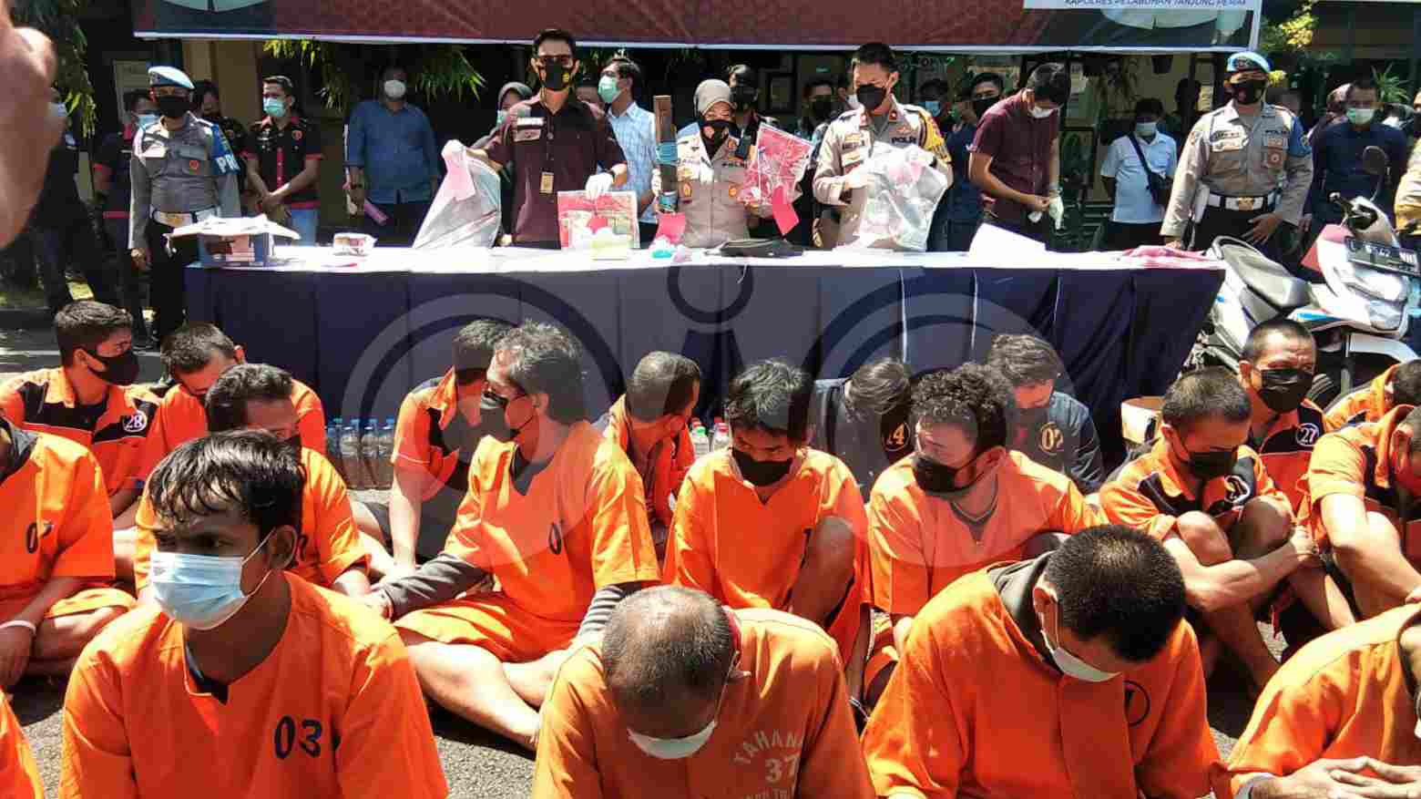 Operasi Pekat Semeru 2021, Polres Pelabuhan Perak Surabaya Amankan 40 Tersangka