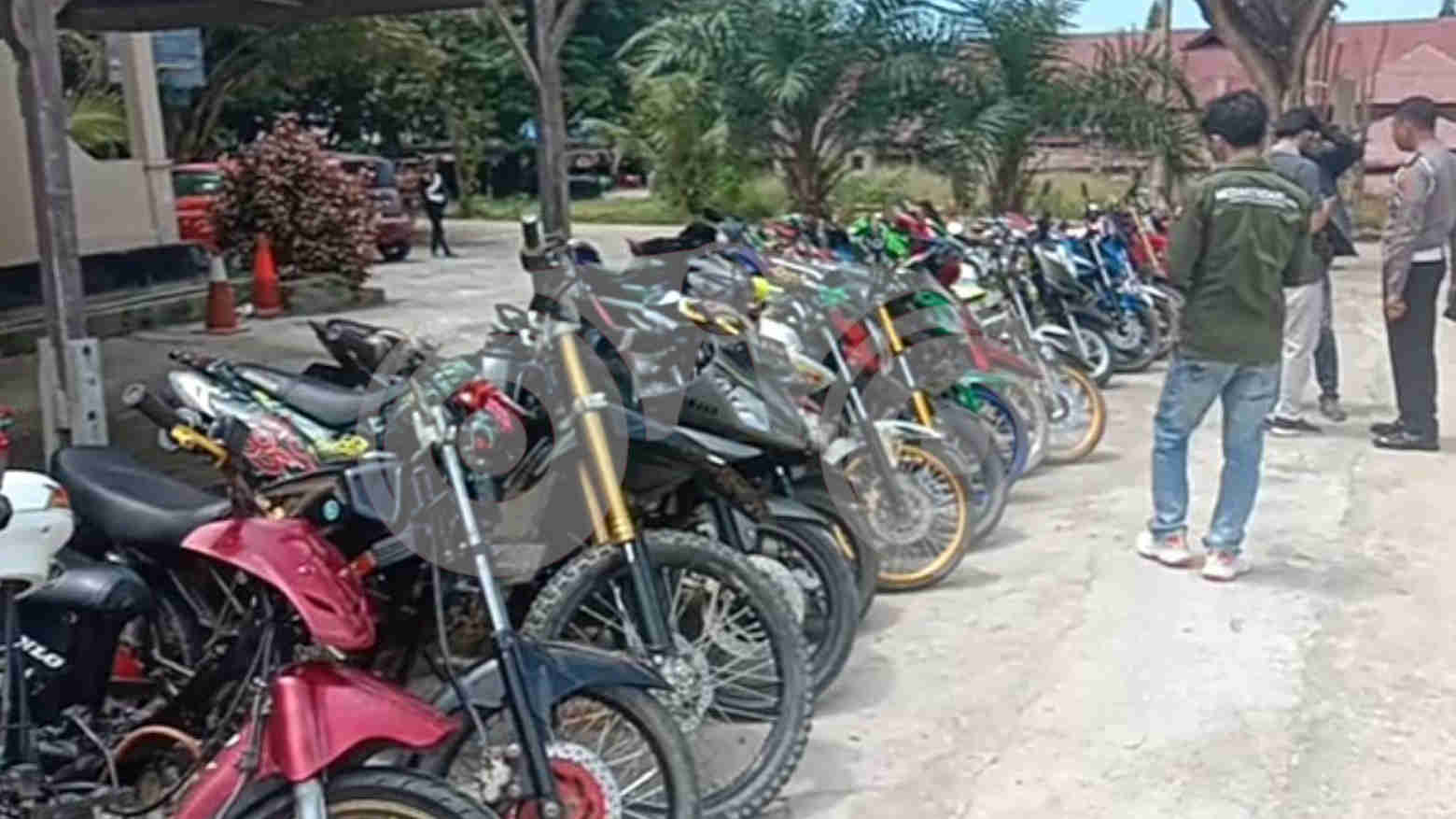 Polisi Amankan Puluhan Motor Pembalap Liar di Bombana