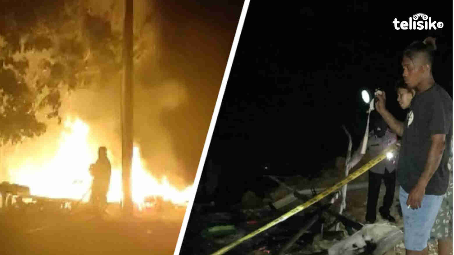 Rumah Mantan Camat Lasalepa Ludes Terbakar