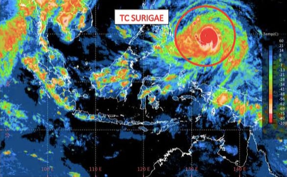 Siklon Tropis Surigae Meningkat,  Sembilan Provinsi Diminta Tingkatkan Kesiagaan