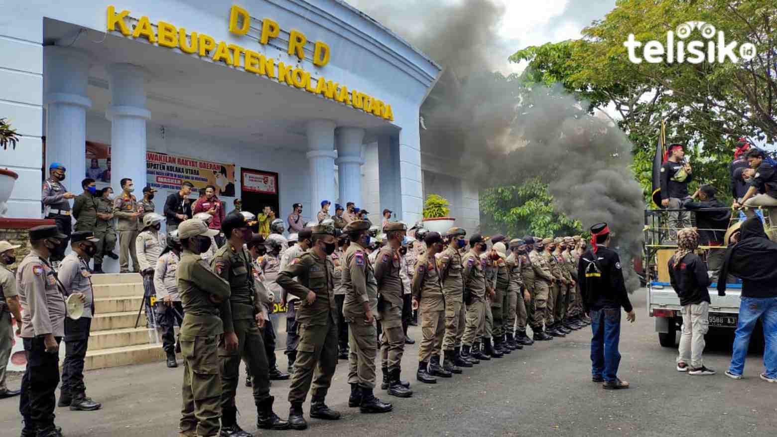 Massa Tamalaki Patowonua Demo Tuntut Jeti Tambang Ilegal di Kolut Ditertibkan