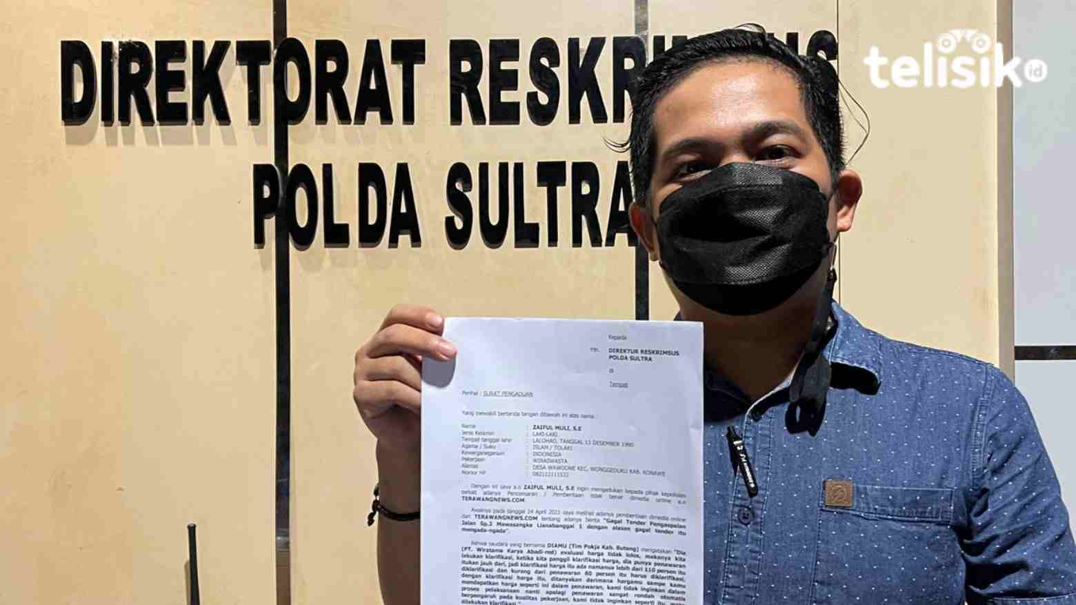 Pokja Pengadaan Barang dan Jasa Pemkab Buteng Dilaporkan ke Polda Sultra