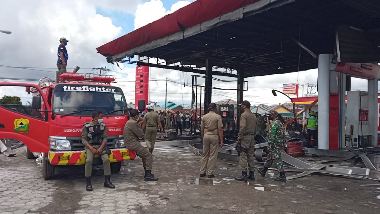 SPBU di Ruteng NTT Ludes Terbakar, Petugas dan Warga Panik