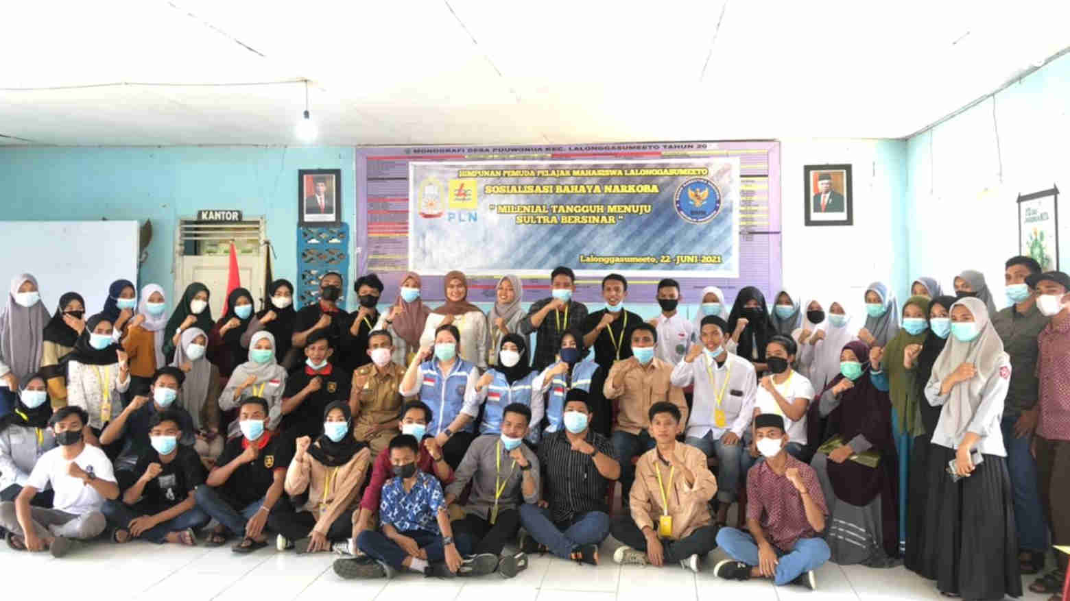 BNNP Sultra Edukasi P4GN Pemuda Lalonggasumeeto