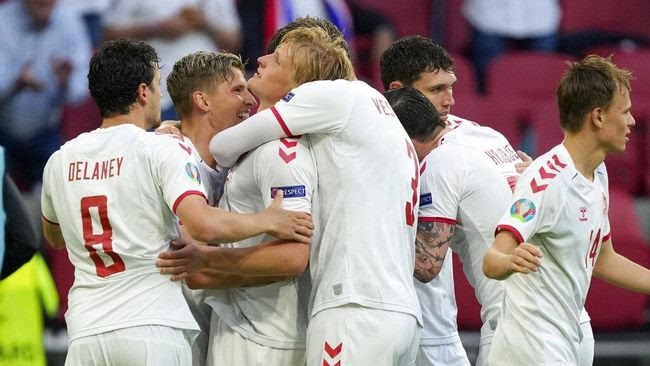 Hancurkan Wales, Dua Pemain Denmark Buntuti Ronaldo di Top Skor Euro 2020