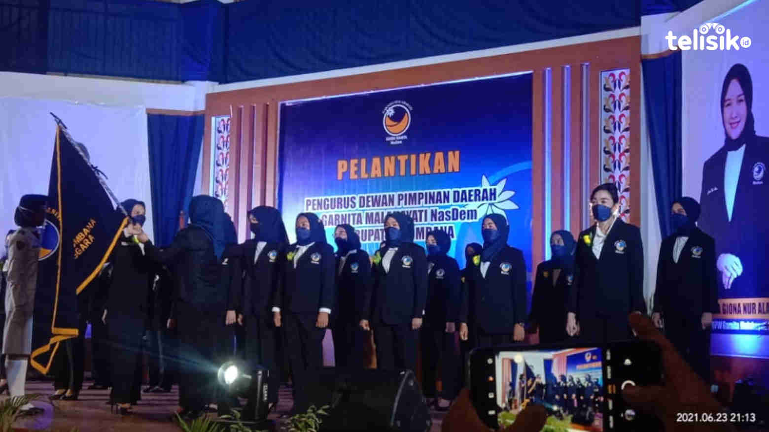 Nadya, Putri Asal Tangkeno Dikukuhkan Sebagai Ketua DPD Garnita NasDem Bombana