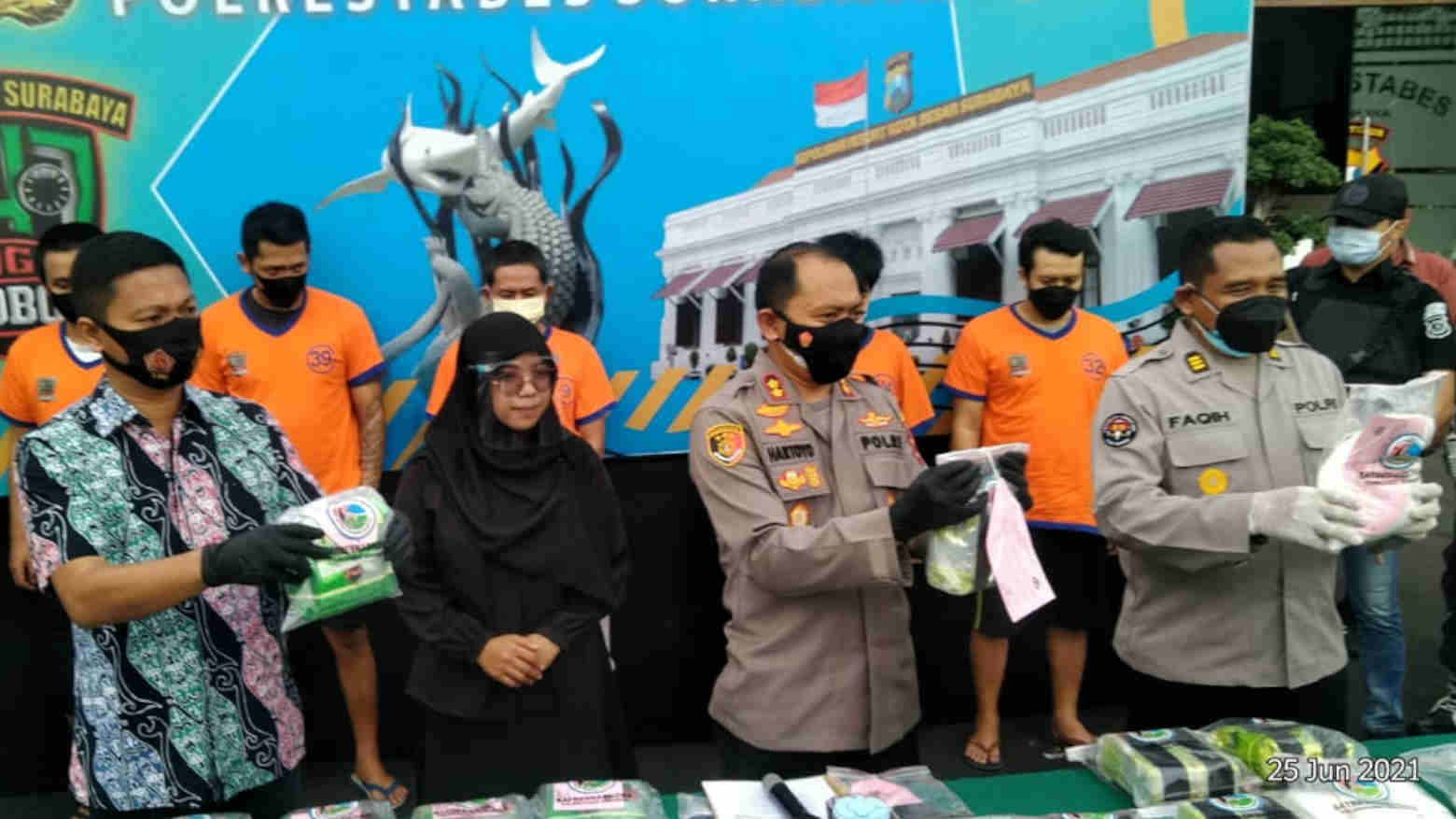 Peredaran Sabu Asal Medan Digagalkan di Surabaya, Pelaku Terancam Hukuman Mati