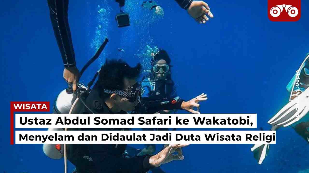 Video: Ustaz Abdul Somad Safari ke Wakatobi, Menyelam dan Didaulat Jadi Duta Wisata Religi
