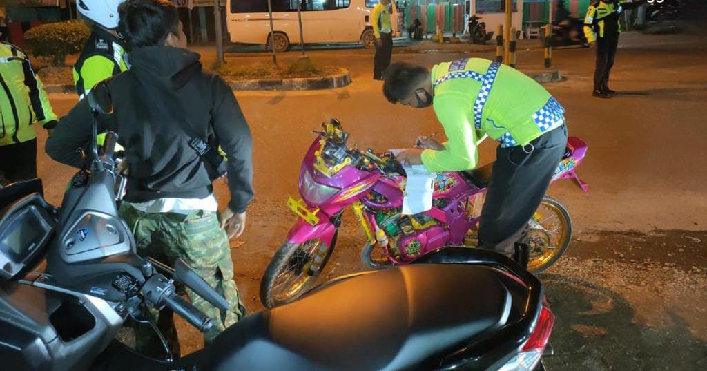 Warga Merasa Terganggu, Motor Berknalpot Bogar Ditindak